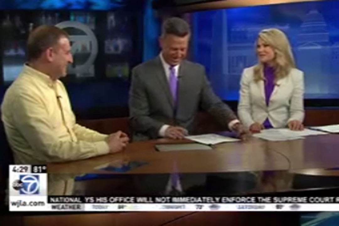 Stephen Forssell's interview on television with two news casters